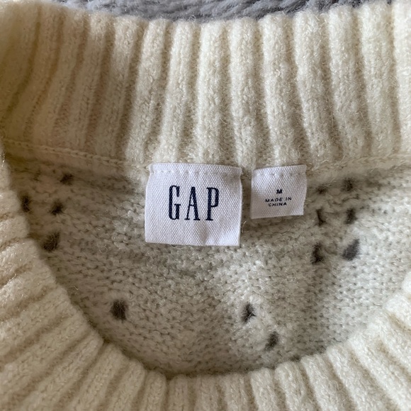 Gap - White Balloon Sleeve Sweater - Picture 3 of 3